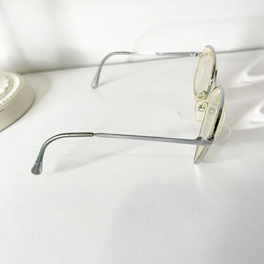 Vintage Comet Eyeglasses 52-18-130 Bifocal Lens Metal Frame Retro MCM 80s France